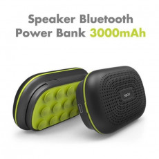Enceinte Bluetooth et Powerbank 3000mAh Black & Green