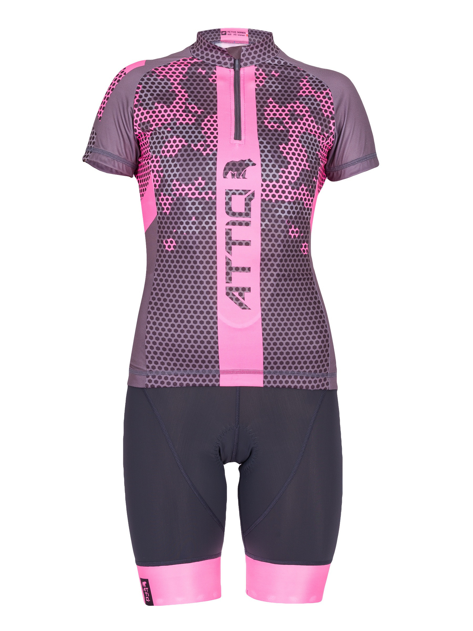 Ensemble maillot et bermuda Active de cyclisme féminins par Attiq (plusieurs coloris)