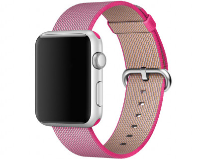 Bracelet en nylon rose pour Apple Watch 42mm 