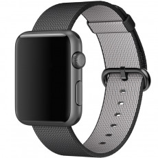 Bracelet en nylon noir pour Apple Watch 42mm