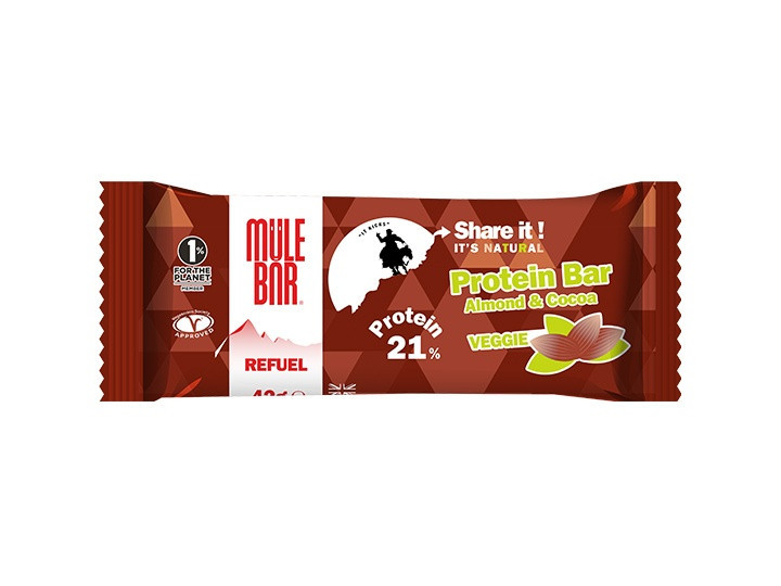 Boite de 30 barres protéinées Amande chocolat Mule Bar